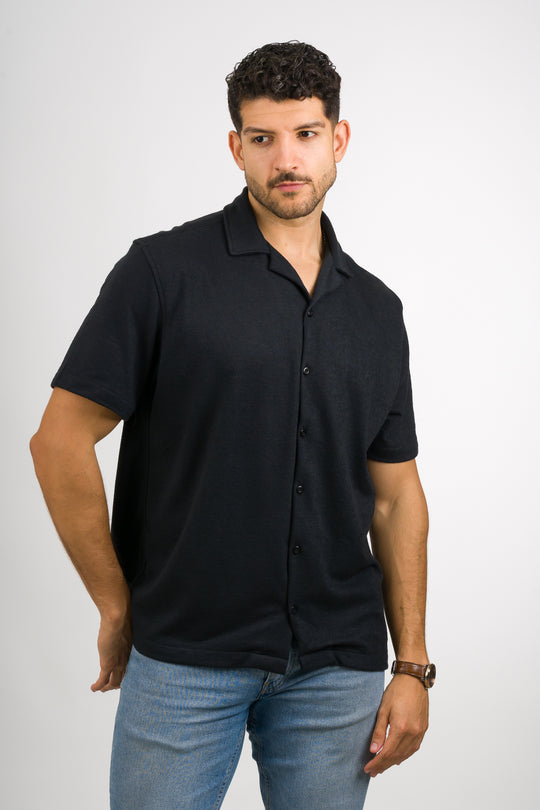 Camisa Text DL Negro