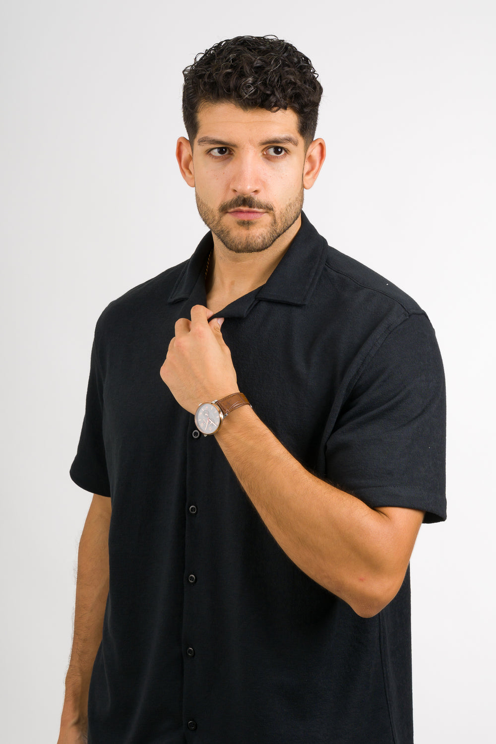 Camisa Text DL Negro