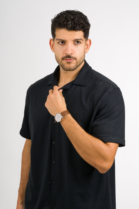 Camisa Text DL Negro