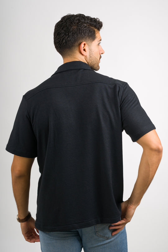 Camisa Text DL Negro