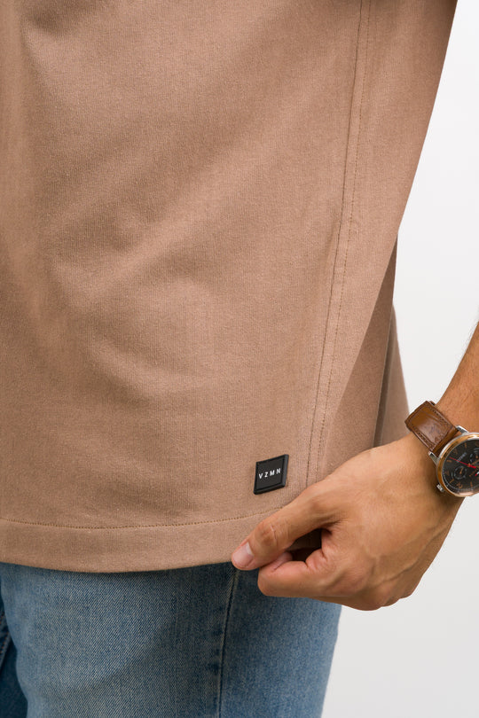 Camisa Text HT Café Claro