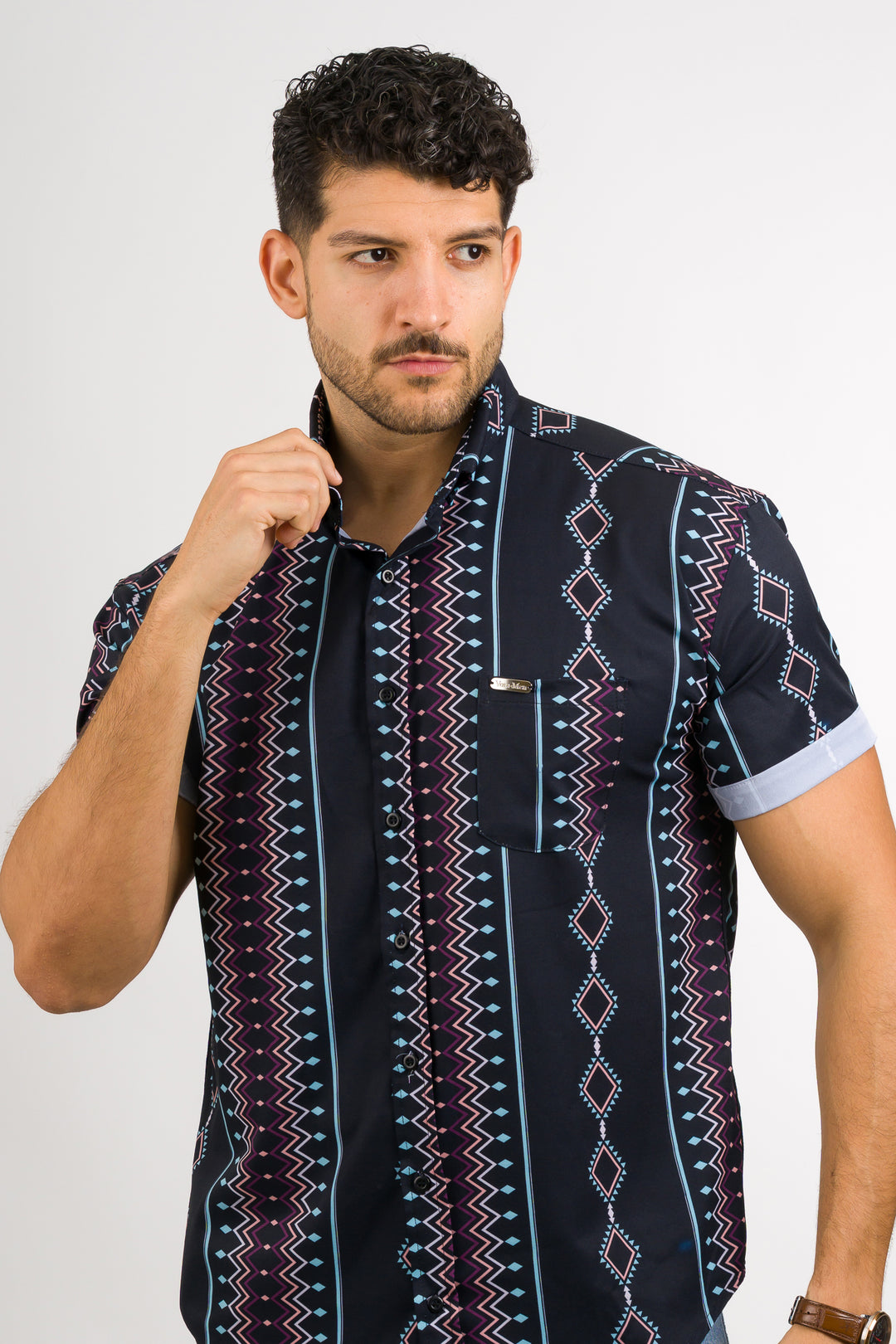 Camisa Button Black Tribu