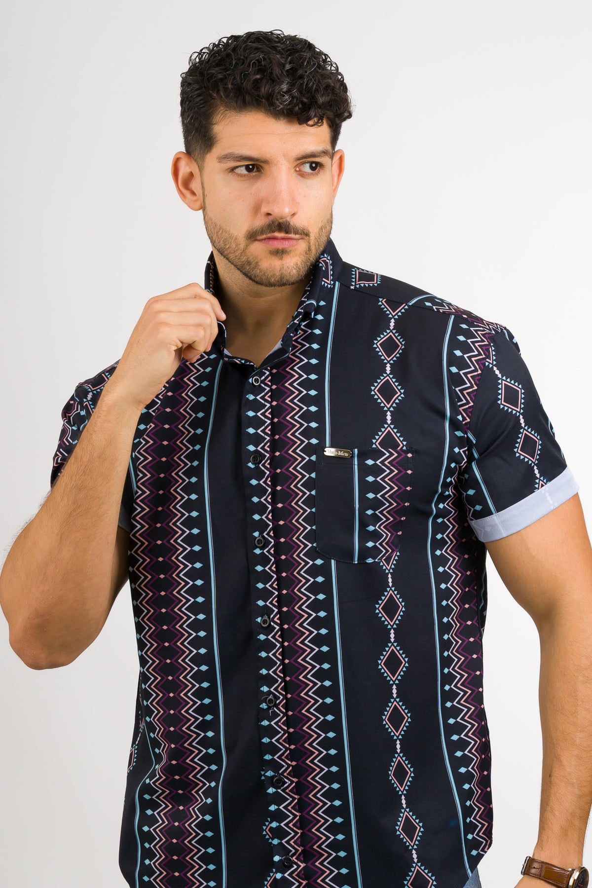 Camisa Button Black Tribu - Voszmen