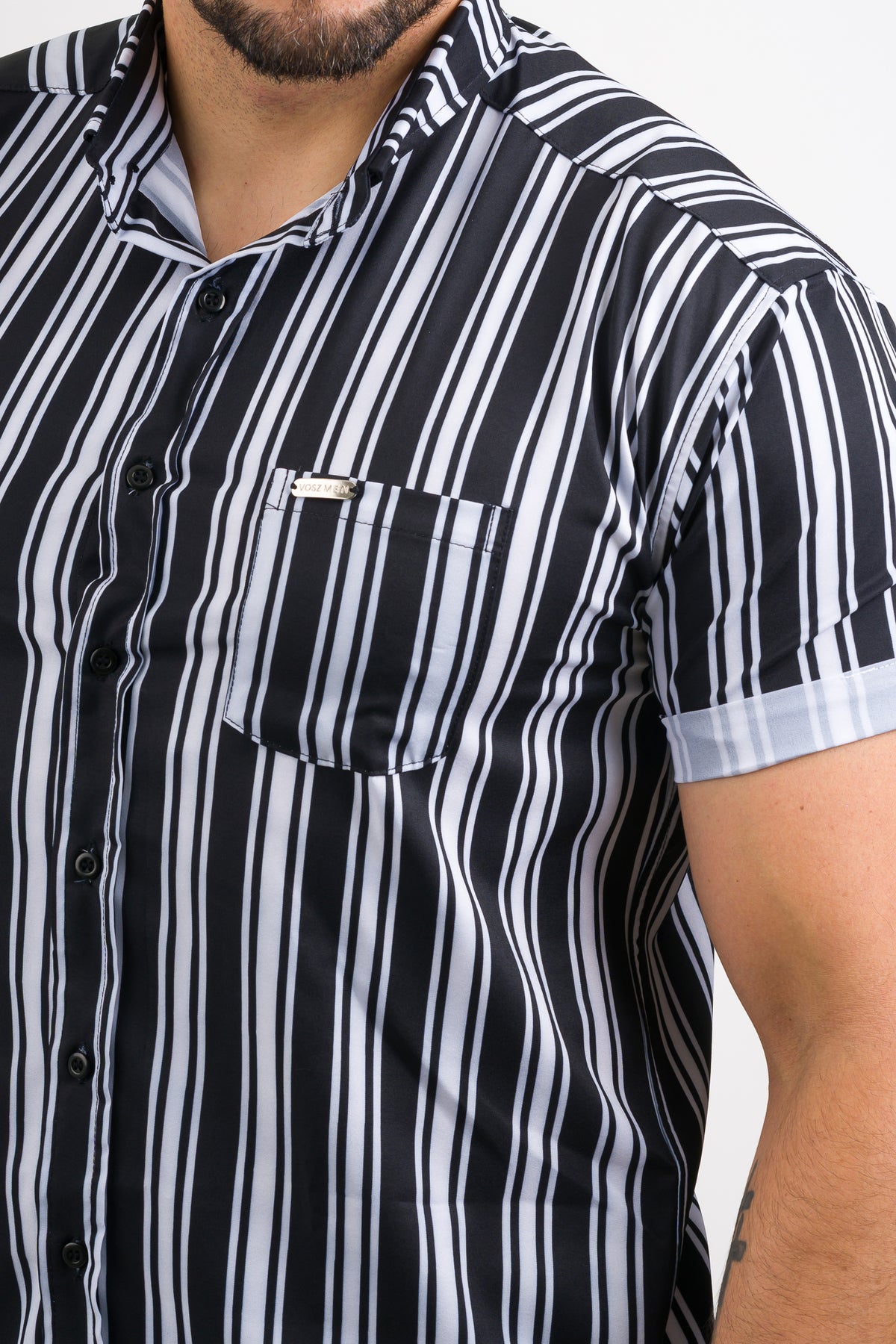 Camisa Button Black Lines - Voszmen