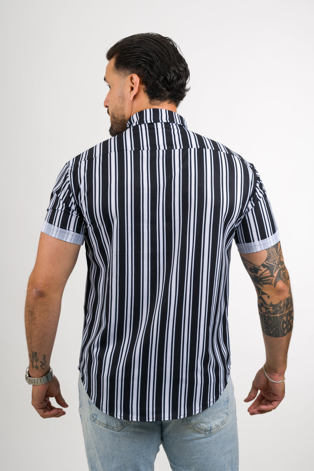 Camisa Button Black Lines