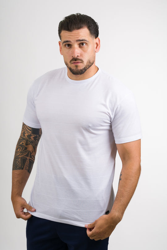 T-Shirt Text LV Blanco