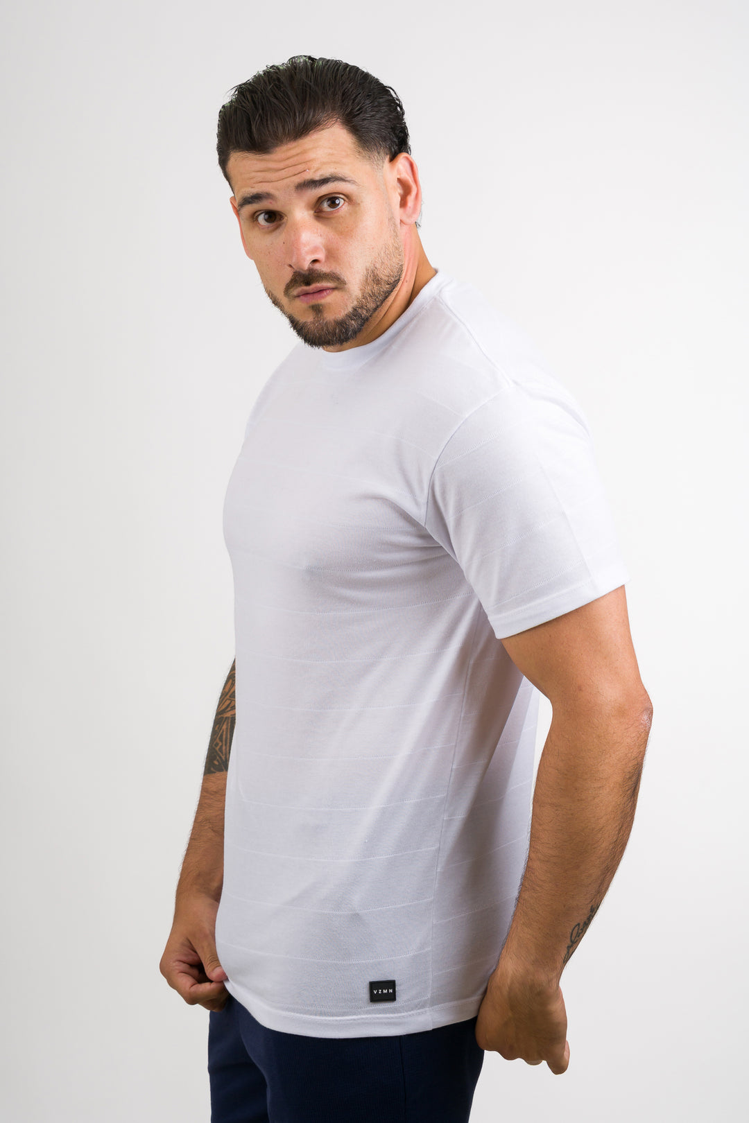 T-Shirt Text LV Blanco
