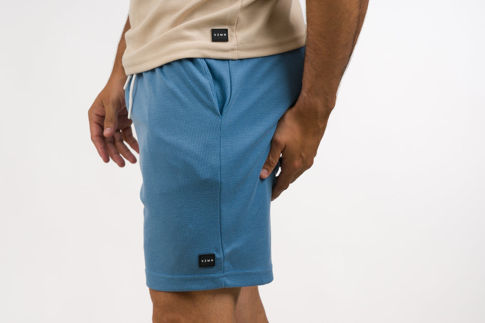 Pantaloneta Text M Celeste