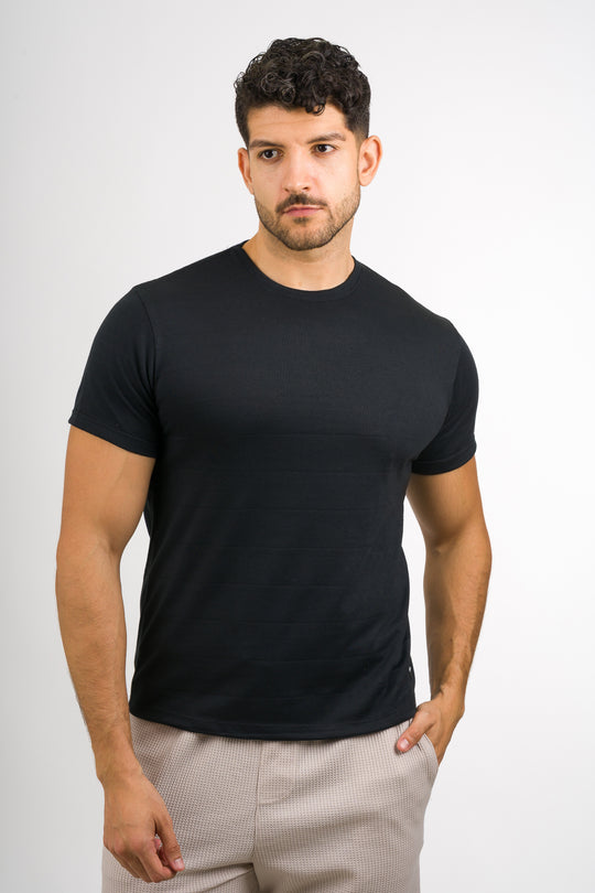 T-Shirt Text LB Negro