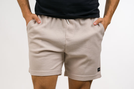 Pantaloneta Text Q Beige