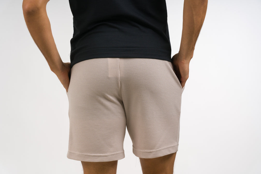 Pantaloneta Text Q Beige