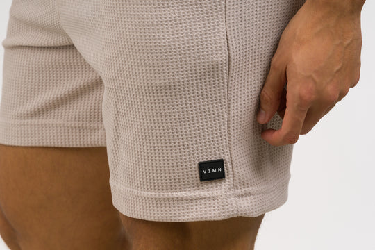Pantaloneta Text Q Beige
