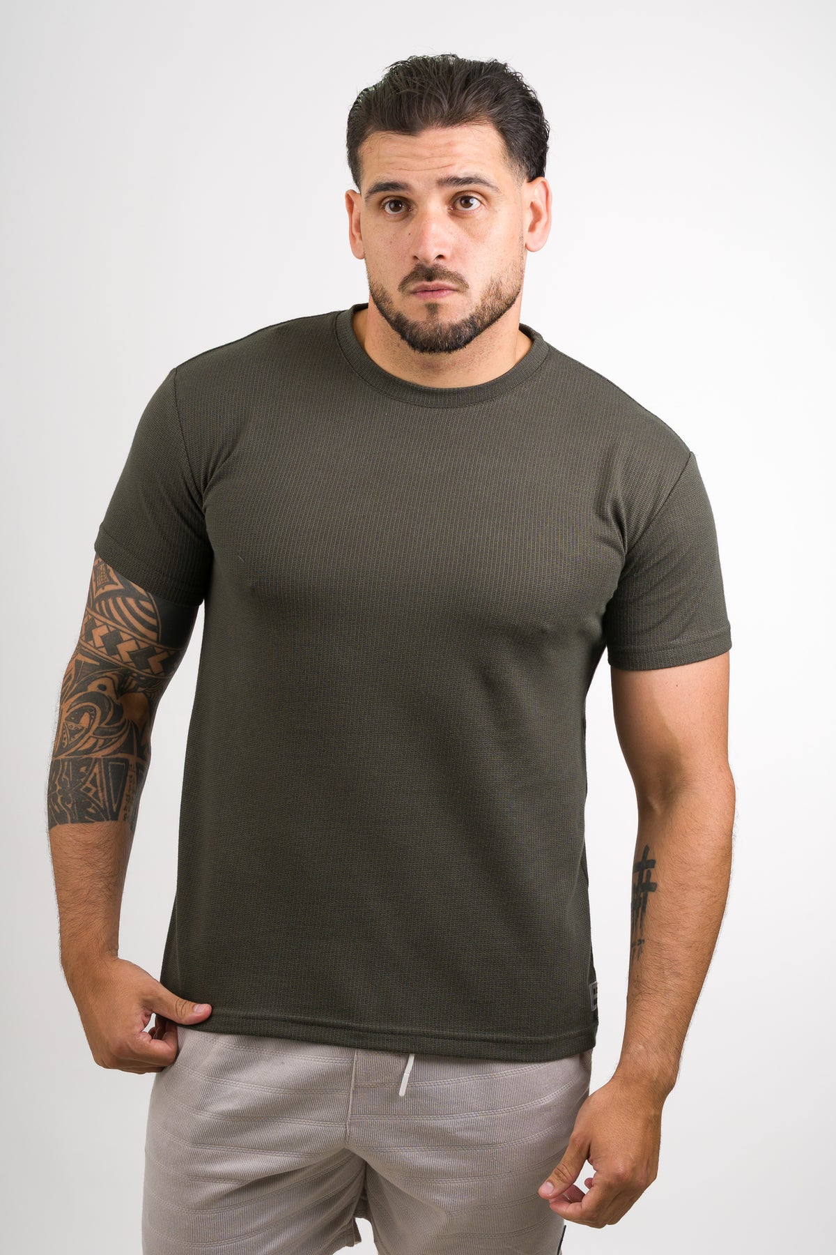 T-Shirt Text NW Verde Musgo - Voszmen