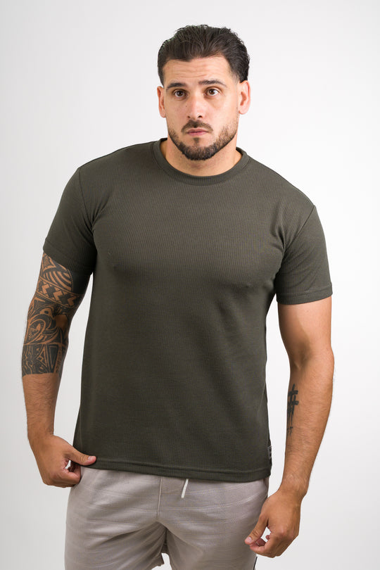 T-Shirt Text NW Verde Musgo