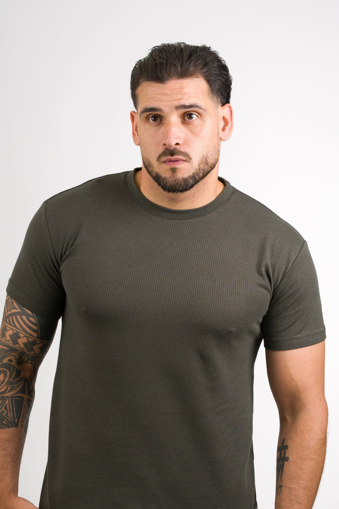 T-Shirt Text NW Verde Musgo