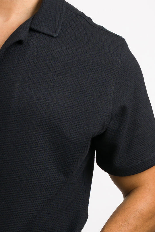Camisa Text Ch Negro