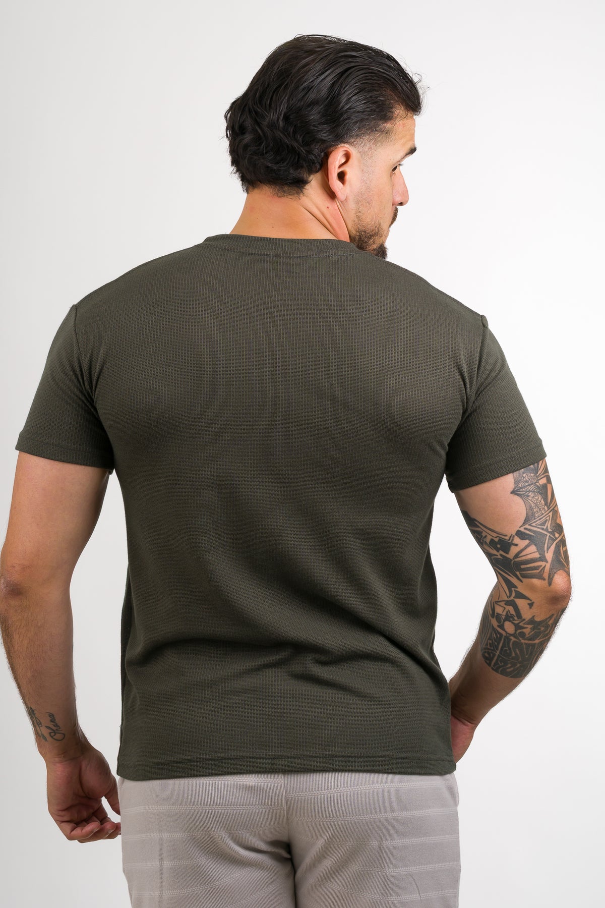 T-Shirt Text NW Verde Musgo - Voszmen
