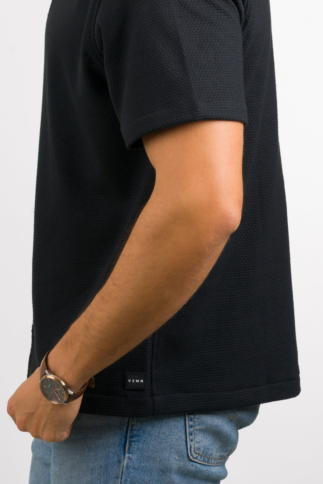 Camisa Text Ch Negro