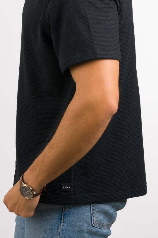 Camisa Text Ch Negro