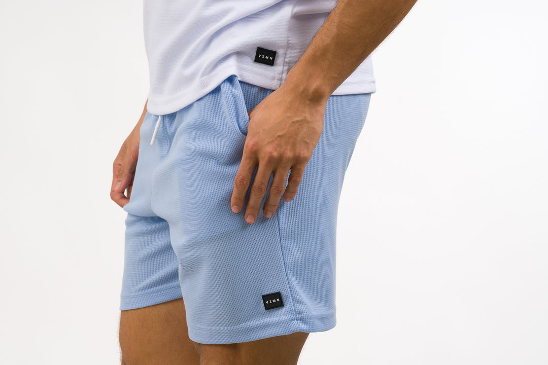 Pantaloneta Text M Celeste Claro