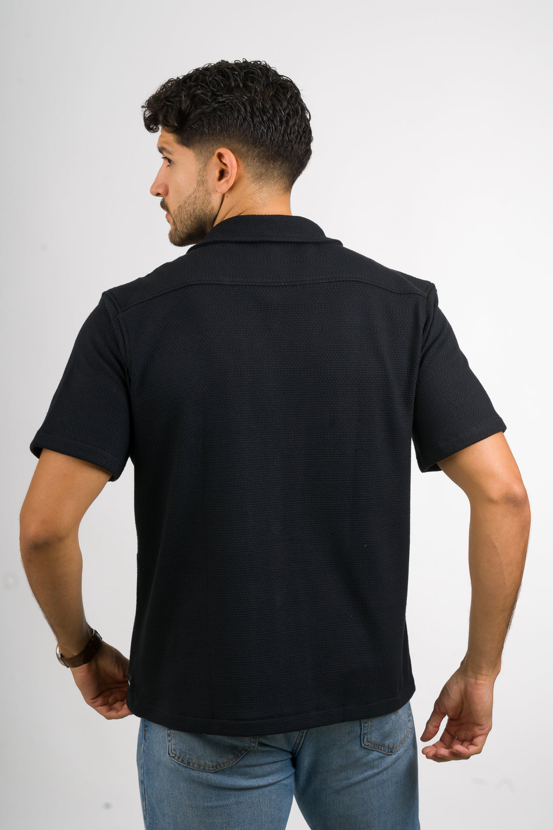Camisa Text Ch Negro