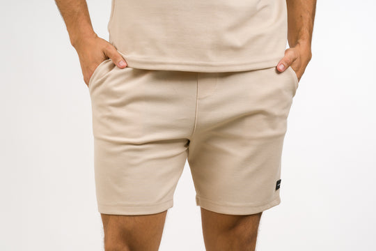 Pantaloneta Text F Beige