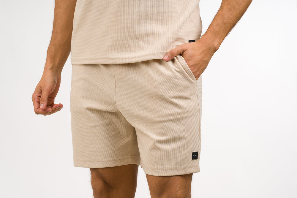 Pantaloneta Text F Beige