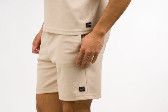Pantaloneta Text F Beige