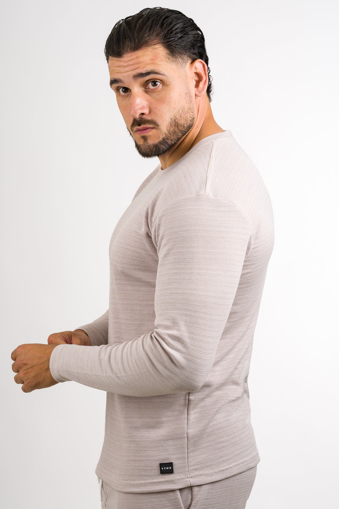 Camiseta ML Text N beige claro