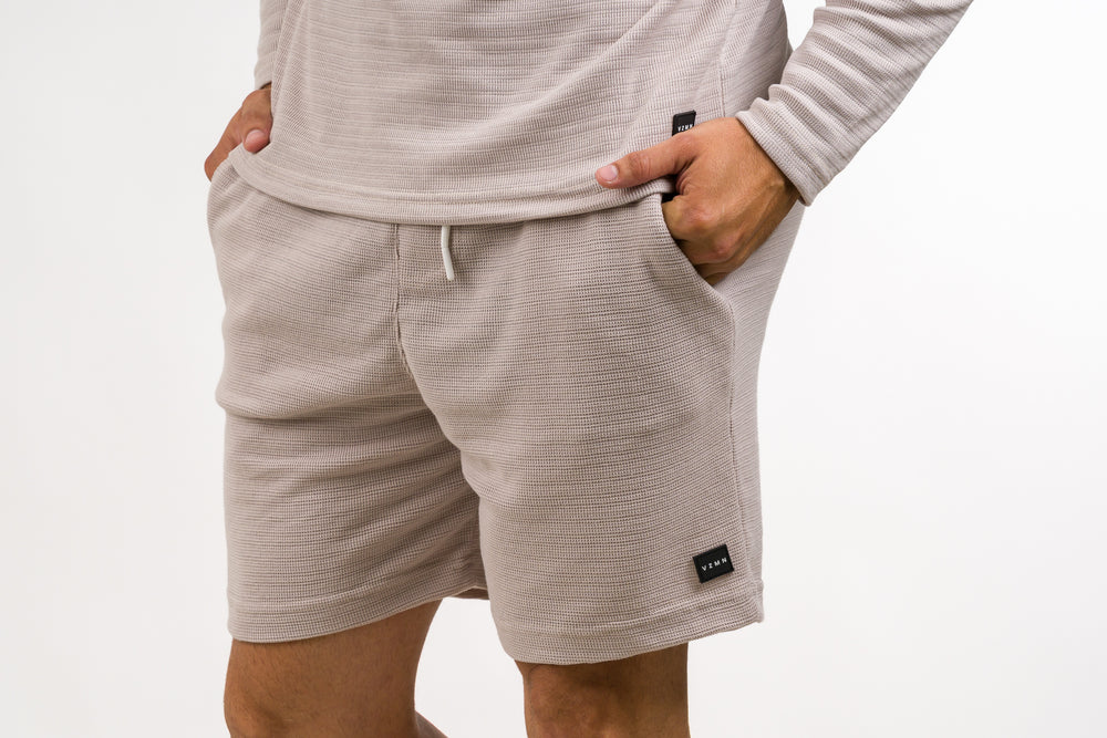 Pantaloneta Text N Beige Claro