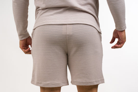 Pantaloneta Text N Beige Claro