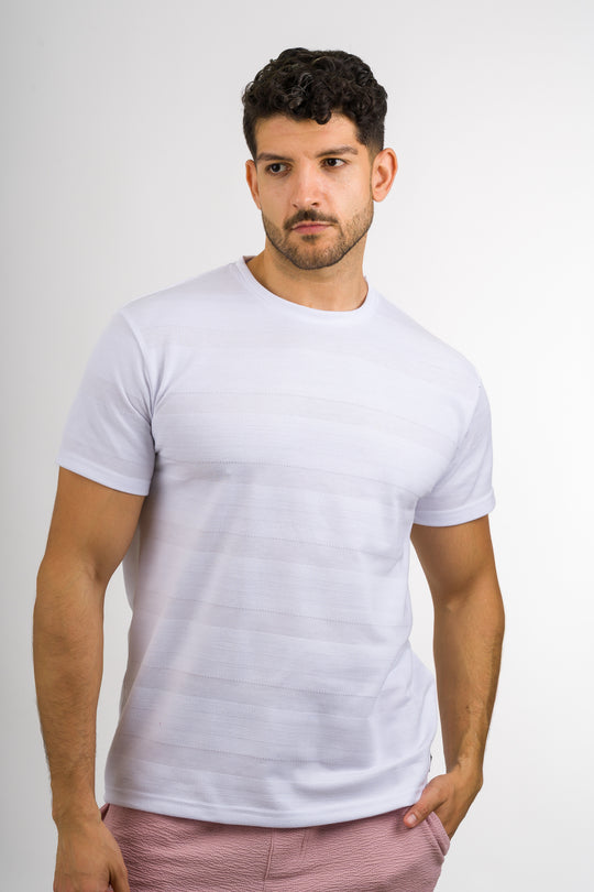 T-Shirt Text MG Blanco