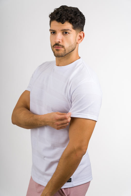 T-Shirt Text MG Blanco