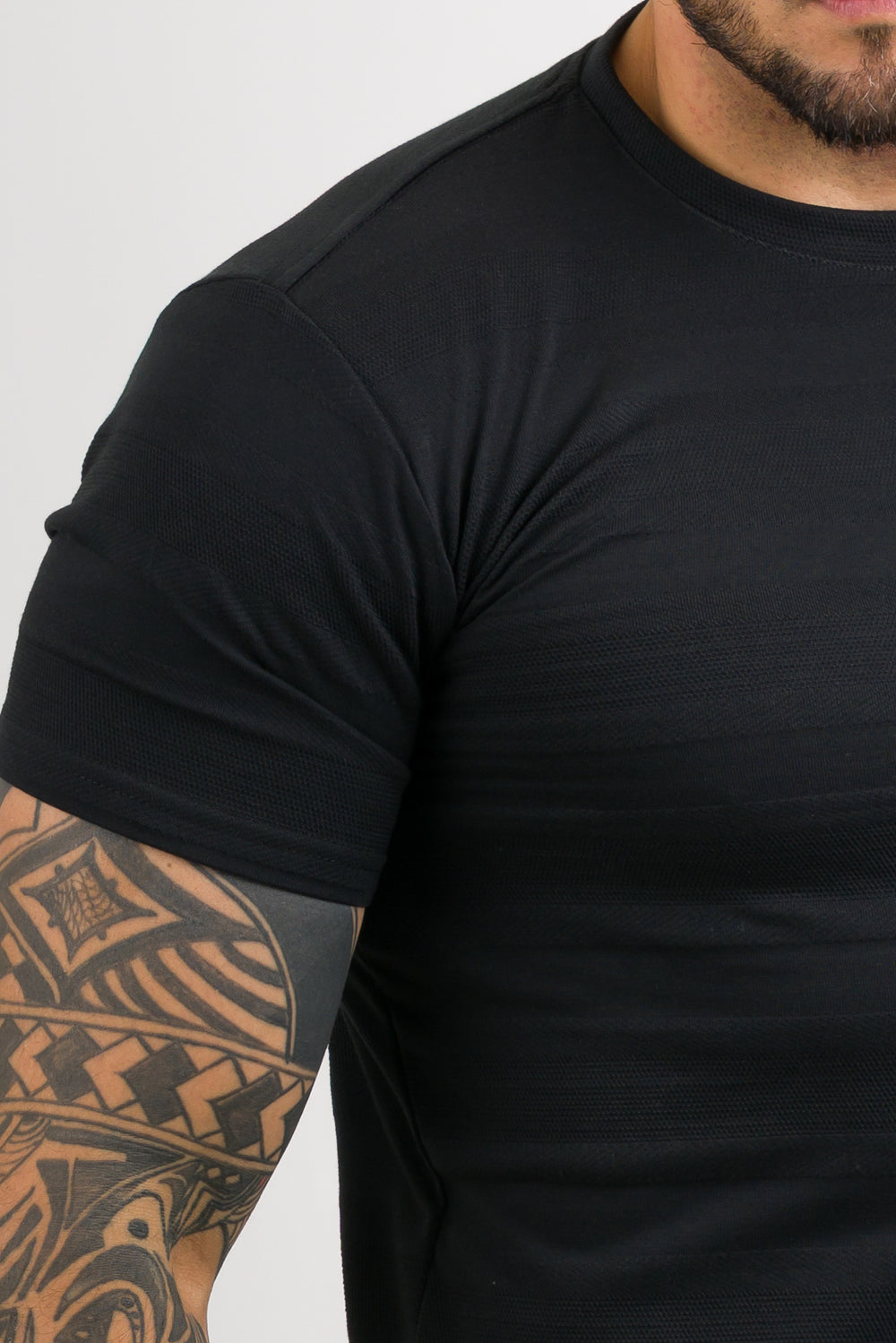 T-Shirt Text MG Negro