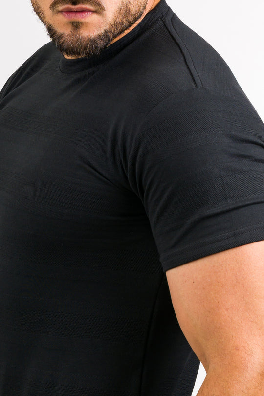 T-Shirt Text MG Negro