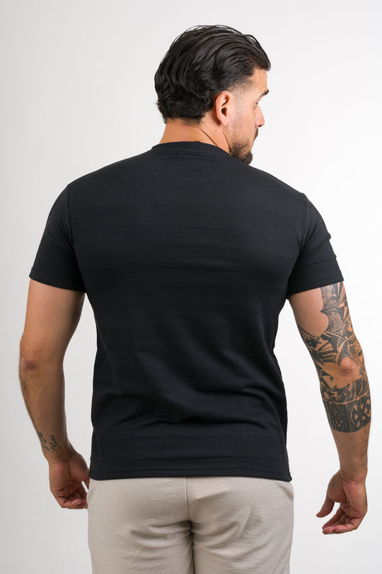 T-Shirt Text MG Negro