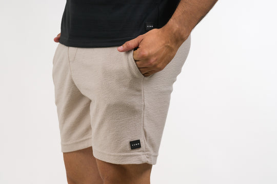 Pantaloneta Text DL Beige