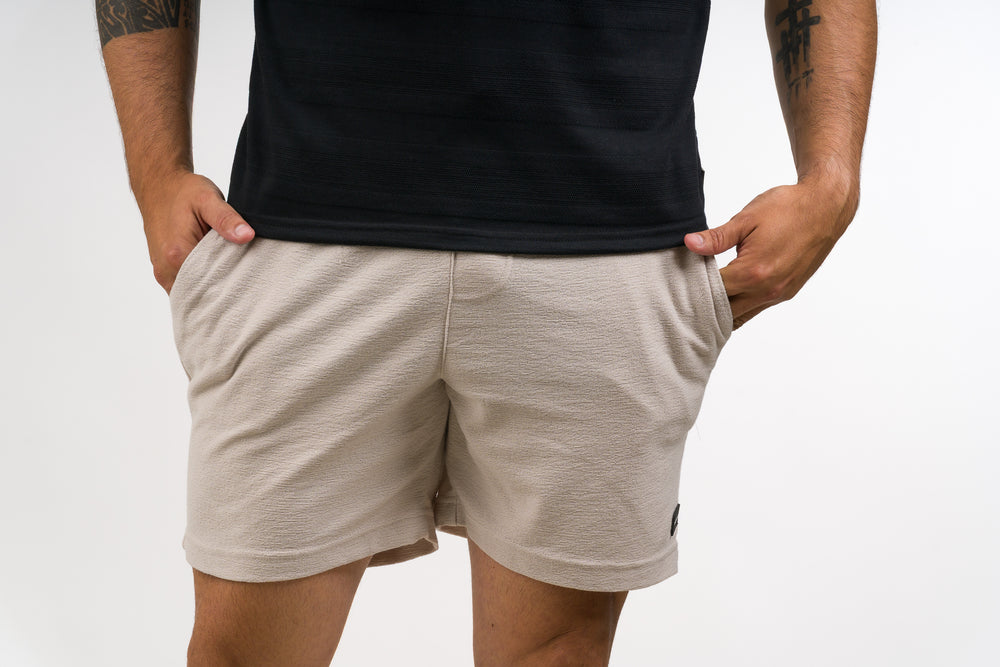 Pantaloneta Text DL Beige