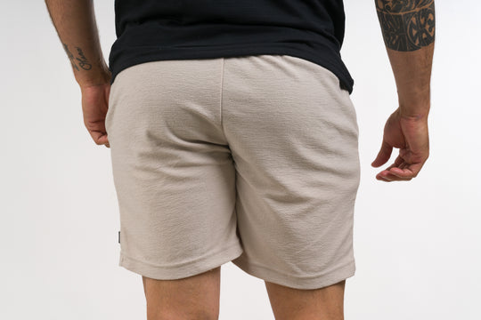 Pantaloneta Text DL Beige