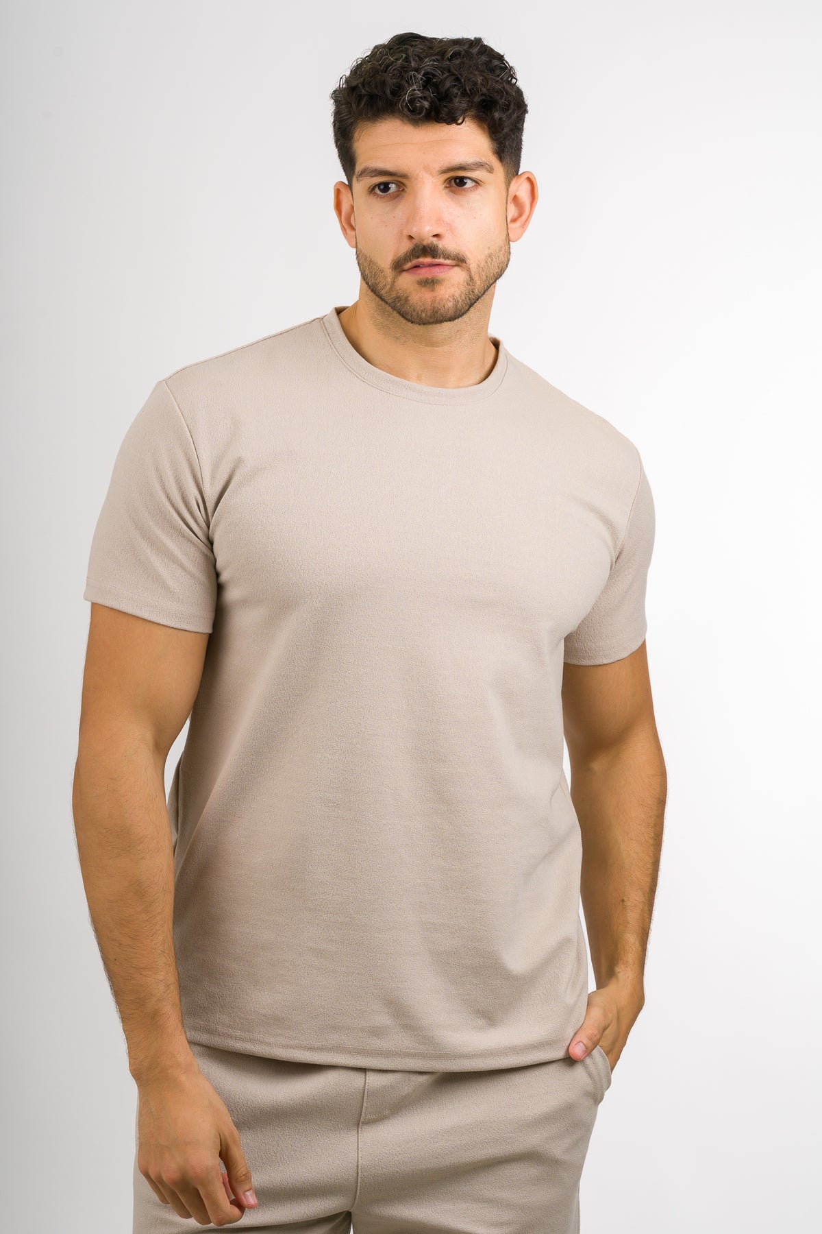 T-Shirt Text VT beige - Voszmen