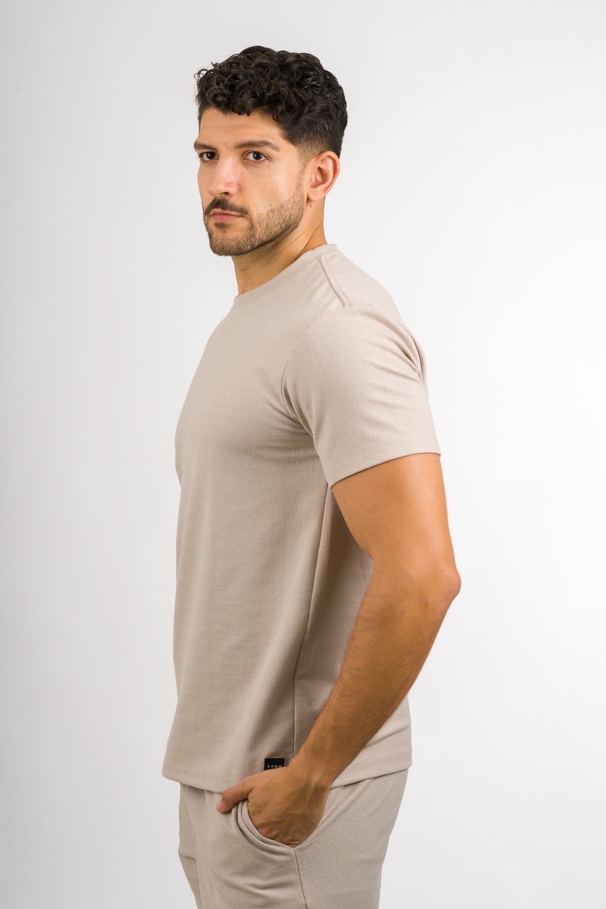 T-Shirt Text VT beige - Voszmen