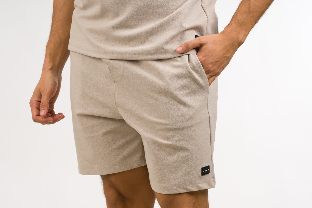 Pantaloneta Text VT Beige