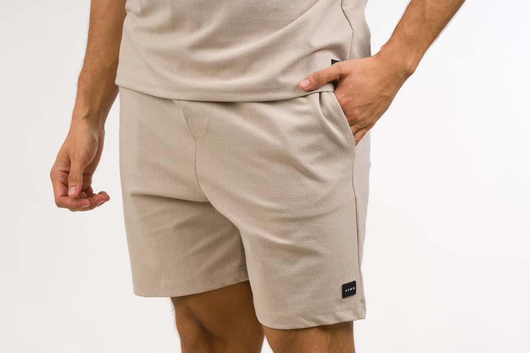 Pantaloneta Text VT Beige