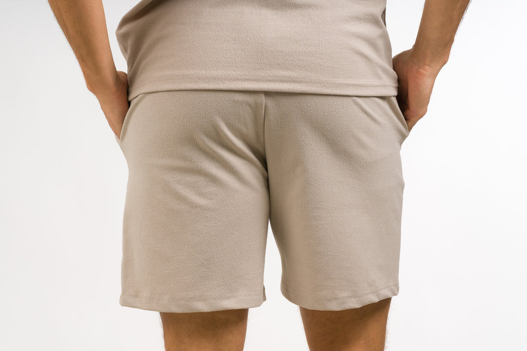 Pantaloneta Text VT Beige