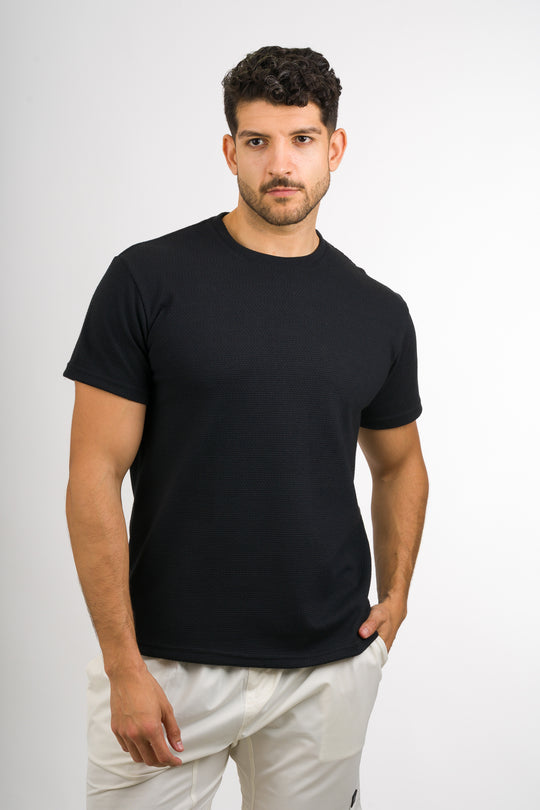T-Shirt Text Ch Negro
