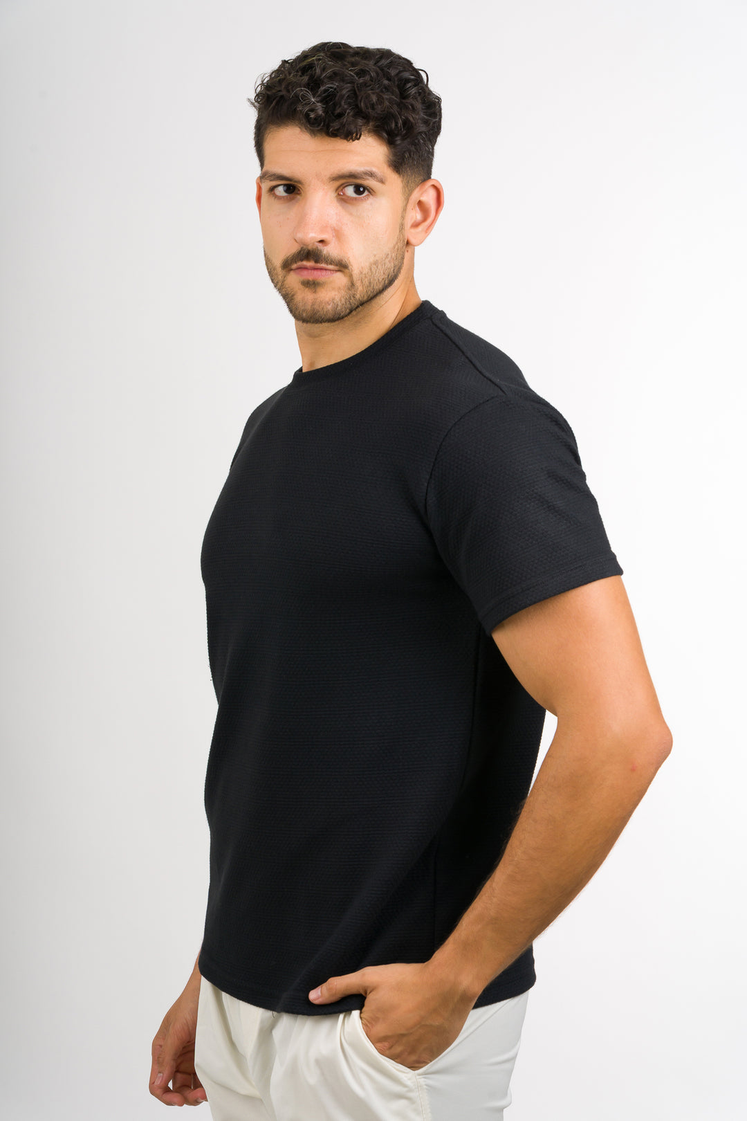 T-Shirt Text Ch Negro