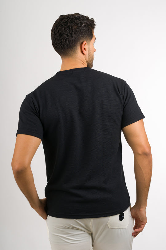 T-Shirt Text Ch Negro