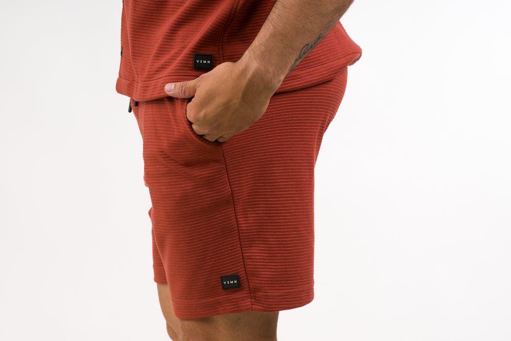 Pantaloneta Text B Terracota