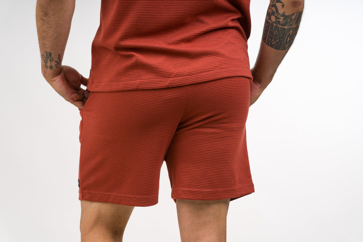 Pantaloneta Text B Terracota - Voszmen