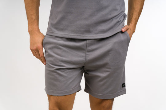 Pantaloneta Text C Gris